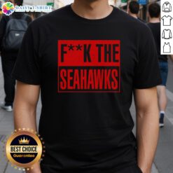 Official San Francisco 49ers 'F* The Seattle Seahawks' T-shirt featuring bold graphics for die-hard fans.