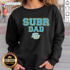 Southern University Jaguars Dad logo sweatshirt in navy blue, showcasing school pride and comfort for fans.