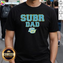 Alt Text: Original Campus Lab Southern University Jaguars Dad Logo T-Shirt featuring bold graphics and vibrant colors.