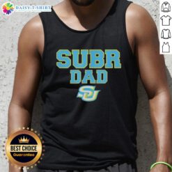 Southern University Jaguars Dad logo tank top featuring original campus lab design, perfect for proud dads and fans.