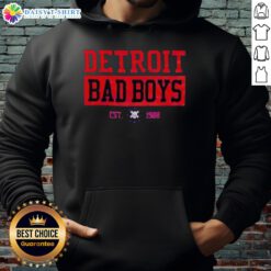 Original Detroit Pistons Bad Boys Est 1988 hoodie featuring vintage team logo and bold design for fans.