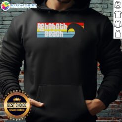Original I Love Rehoboth Beach Delaware hoodie featuring Atlantic wave design, perfect for beach lovers.