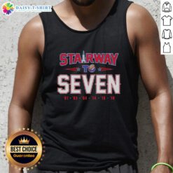 Original New England Patriots Mission Stairway to Seven tank top featuring bold team colors and logo for passionate fans.