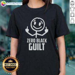 Original Zero Black Guilt Ladies Tee featuring a stylish design, perfect for casual wear and expressing individuality.