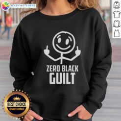 Original Zero Black Guilt Sweatshirt showcasing a stylish design, perfect for casual wear and expressing individuality.
