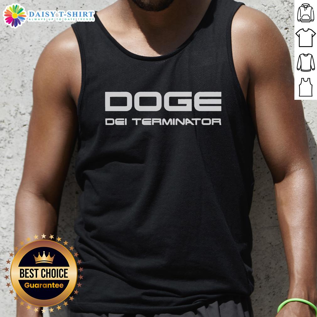 Pretty Doge Dei Terminator Tank Top featuring a colorful doge graphic for casual, stylish summer wear.