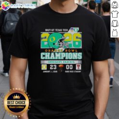 Alt Text: Vintage t-shirt featuring Pretty Oregon Ducks Shutout Texas Tech 2026 Orange Bowl Champions design. Perfect for fans!
