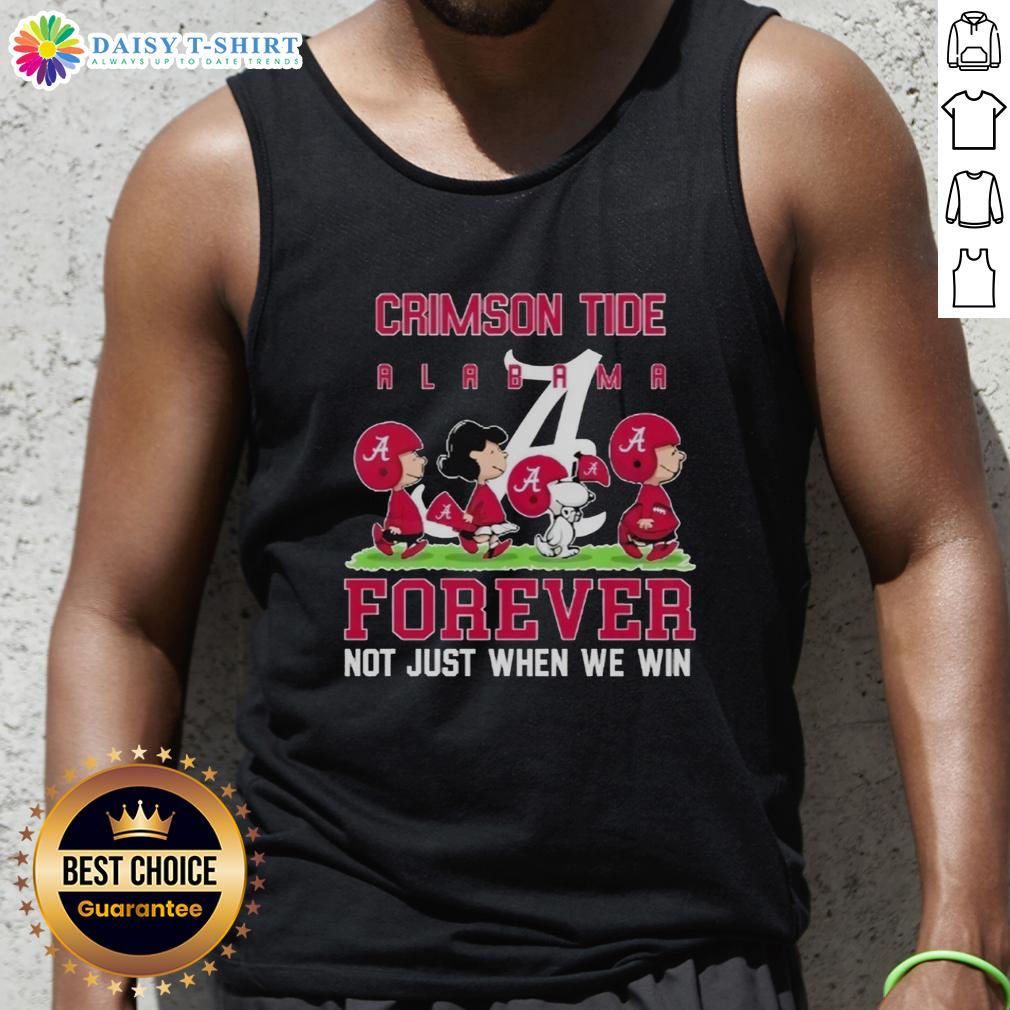 Pretty Peanuts Alabama Crimson Tide Forever tank top showcasing team spirit, perfect for game days and casual wear.