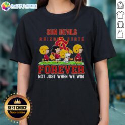 Pretty Peanuts Arizona State Sun Devils Forever Ladies Tee showcasing team spirit for fans, perfect for game day.