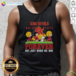 Arizona State Sun Devils Forever tank top featuring pretty peanuts design, perfect for fans to showcase school spirit.