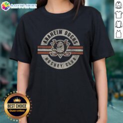 Top Anaheim Ducks Surround Ladies Tee featuring vibrant team colors and sleek design for female fans.