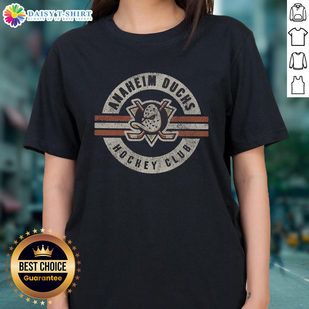 Top Anaheim Ducks Surround Ladies Tee featuring vibrant team colors and sleek design for female fans.