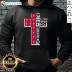 Arizona State Sun Devils women's basketball hoodie featuring 'I Can Do All Things Through Christ' design.