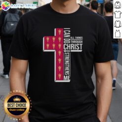 Arizona State Sun Devils Women's Basketball 'I Can Do All Things Through Christ' T-shirt for fans and athletes.