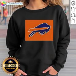 Top Buffalo Bills X Cleveland Browns logo sweatshirt featuring vibrant team colors and stylish design for fans.