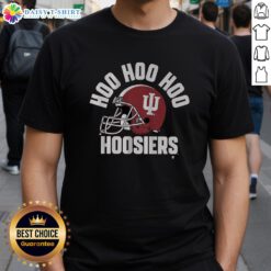 Alt Text: Top Indiana Football Hoo Hoo Hoo Hoosiers T-Shirt featuring bold team graphics and vibrant colors for fans.