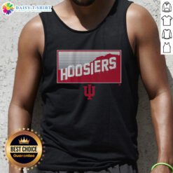 Top Indiana Football Hoosiers in Hollywood tank top featuring vibrant team colors and logo, perfect for fans.