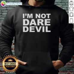 Alt Text: Jon Bernthal wearing 'I'm Not Daredevil' hoodie, showcasing a stylish casual look for fans of the actor and Marvel series.