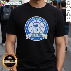 Top Kam Williams 3 Kentucky Basketball T-Shirt featuring bold graphics and team colors for fans and athletes.