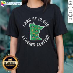 Quality Learning Ladies Tee from Top Land of 10,000 Learning Centers featuring vibrant design and comfortable fit.