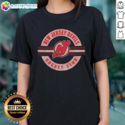 Top New Jersey Devils surround ladies tee featuring team colors and logo, perfect for female fans and game day wear.