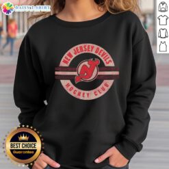 Cozy Top New Jersey Devils sweatshirt featuring team colors and logo, perfect for fans and game day wear.