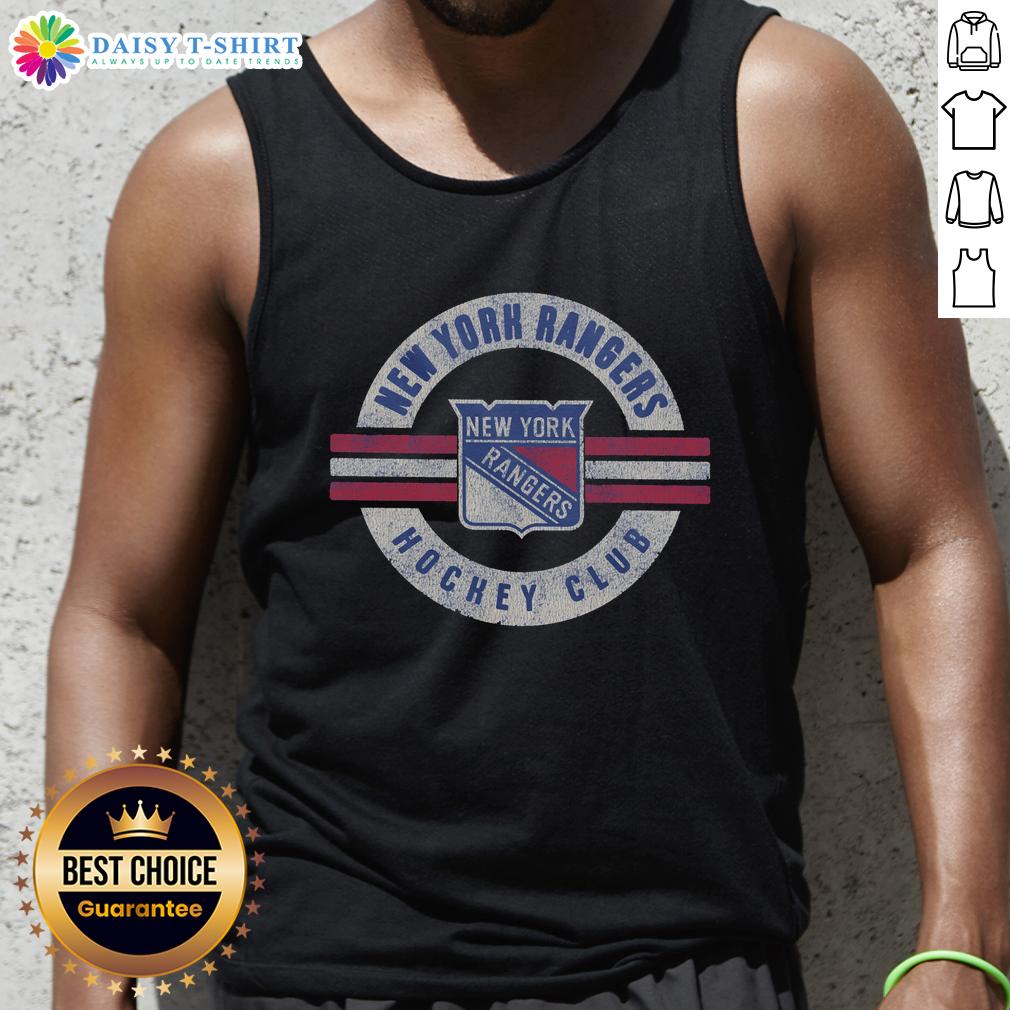 Top New York Rangers surround tank top featuring team colors and logo, perfect for game day and fan apparel.