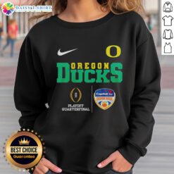 Alt Text: Top Oregon Ducks NCAA 2026 Cotton Bowl Champions sweatshirt featuring team logo and championship graphics.