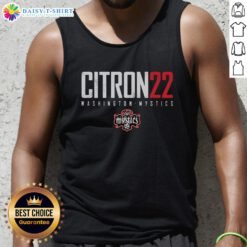 Top Sonia Citron 22 Washington Mystics Elite Tank Top featuring vibrant team colors and stylish design for fans.