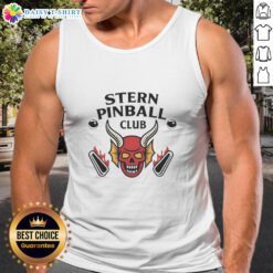 Awesome Stern Pinball Club Hellfire Club tank top featuring vibrant graphics and a stylish design for pinball enthusiasts.