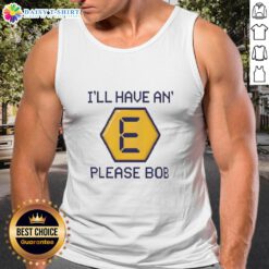 Retro gameshow tank top featuring the phrase 'Good Ill Have An E Please Bob' in vibrant colors and stylish design.