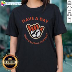 Good Matt McLain Have A Day Rake Baseball Company ladies tee featuring a stylish design for baseball fans.