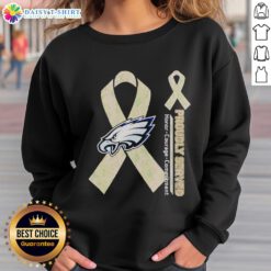 Good Philadelphia Eagles sweatshirt showcasing pride, honor, courage, and commitment for fans and supporters.