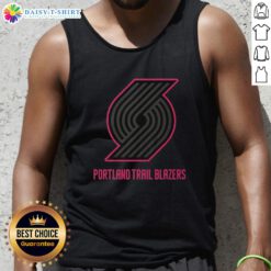 Alt Text: Good Portland Trail Blazers highlight reel tank top featuring team logo and vibrant design for fans.