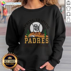 Good San Diego Padres Cactus League desert sweatshirt featuring team colors and logo, perfect for fans in warm weather.