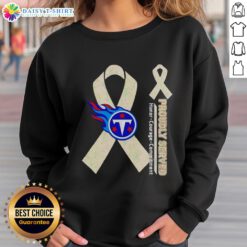 Alt Text: Good Tennessee Titans Proudly Served sweatshirt showcasing honor, courage, and commitment in team colors.