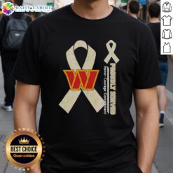 Alt Text: Good Washington Commanders T-Shirt featuring 'Proudly Served Honor Courage Commitment' design for fans.