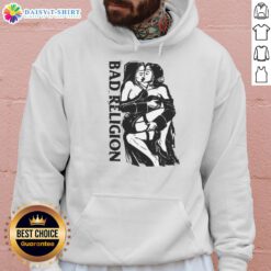 Alt Text: Hot Bad Religion Naughty Nuns Hoodie featuring bold graphic design, perfect for fans of edgy streetwear fashion.