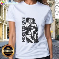 Hot Bad Religion Naughty Nuns Ladies Tee featuring bold graphic design and edgy style for fans of punk rock fashion.