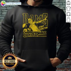 Stylish Hot Los Angeles Rams Kenny Washington hoodie displayed on a mannequin, perfect for NFL fans and sports fashion.