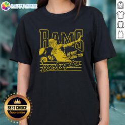 Hot Los Angeles Rams Kenny Washington ladies tee showcasing stylish design for female fans of the NFL team.