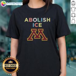 Hot Minnesota Golden Gophers Apolish ICE Ladies Tee featuring vibrant team colors and stylish design for fans.