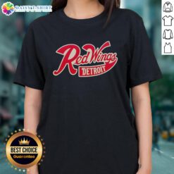Alt Text: Nice Detroit Red Wings X Greyson ladies tee featuring a stylish design perfect for hockey fans and casual wear.