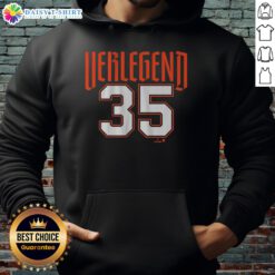 Justin Verlander wearing a Detroit Verlegend hoodie, showcasing team spirit and style in a casual setting.