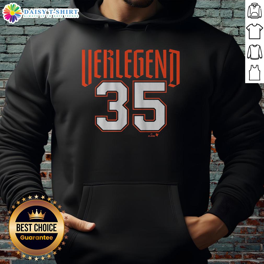 Justin Verlander wearing a Detroit Verlegend hoodie, showcasing team spirit and style in a casual setting.