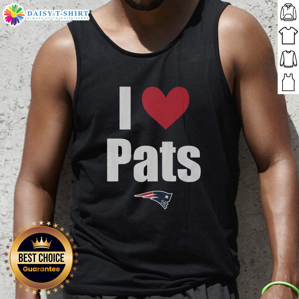 Nice New England Patriots I Heart Pats tank top featuring team colors and logo, perfect for fans and game day wear.