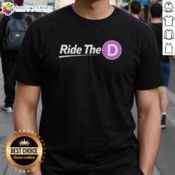 Nice Ride The D T-Shirt featuring a stylish graphic design for casual wear and bike enthusiasts.