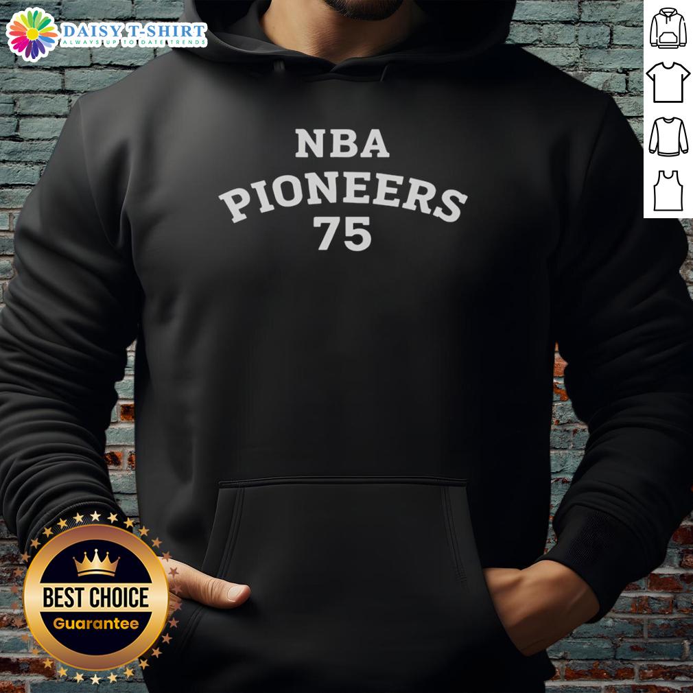 Official Cooper Clifton Lloyd NBA Pioneers 75 Hoodie showcasing a stylish design for basketball fans.