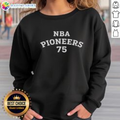 Official Cooper Clifton Lloyd NBA Pioneers 75 Sweatshirt showcasing vibrant design and comfortable fit for basketball fans.