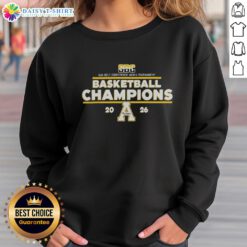 2026 Appalachian State Mountaineers Sun Belt Conference champions sweatshirt, featuring team colors and logo.